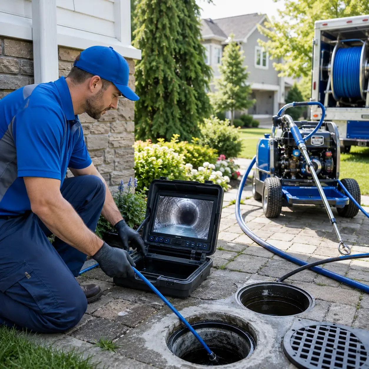 Outdoor drain cleaning professionals serving Mahomet, IL